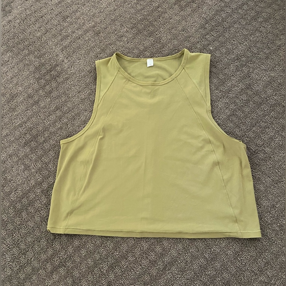 Lululemon sculpt crop tank sz 6
